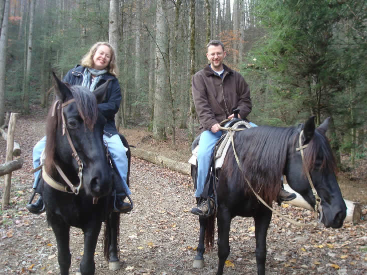 Go horse back riding in the Great Smoky Mountains