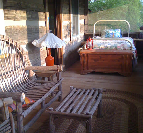 The Sleeping Porch at cabin rental on Douglas Lake